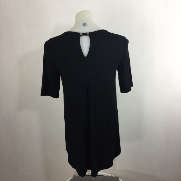 Limited Collection Womens Sz XS Solid Black Top - Picture 3 of 8